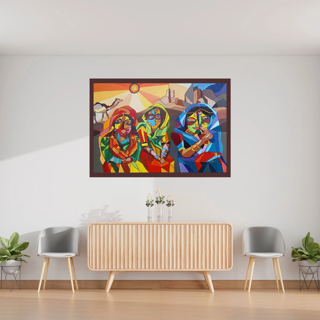 Women Beauty | Acrylic on Canvas | Original Handmade Indian Art