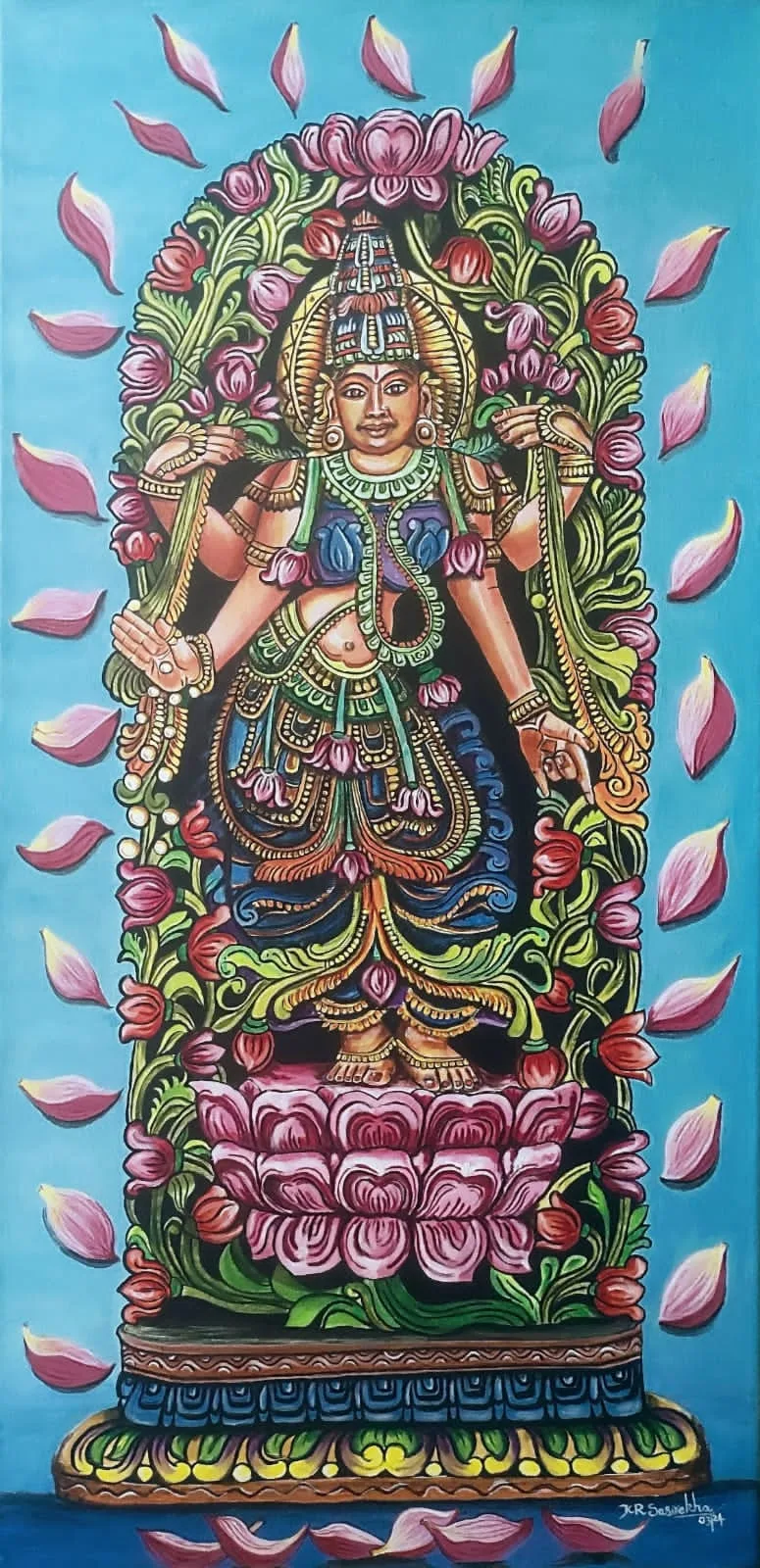 Nature with Goddess Lakshmi
