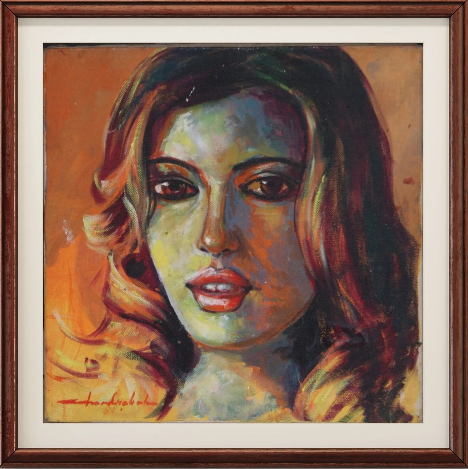 Girl painting