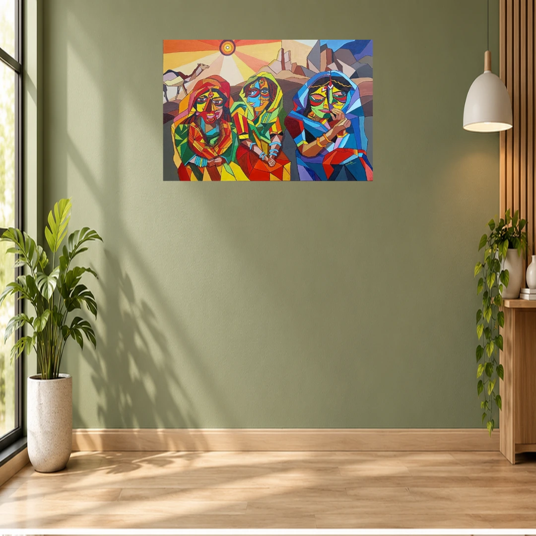 Women Beauty | Acrylic on Canvas | Original Handmade Indian Art
