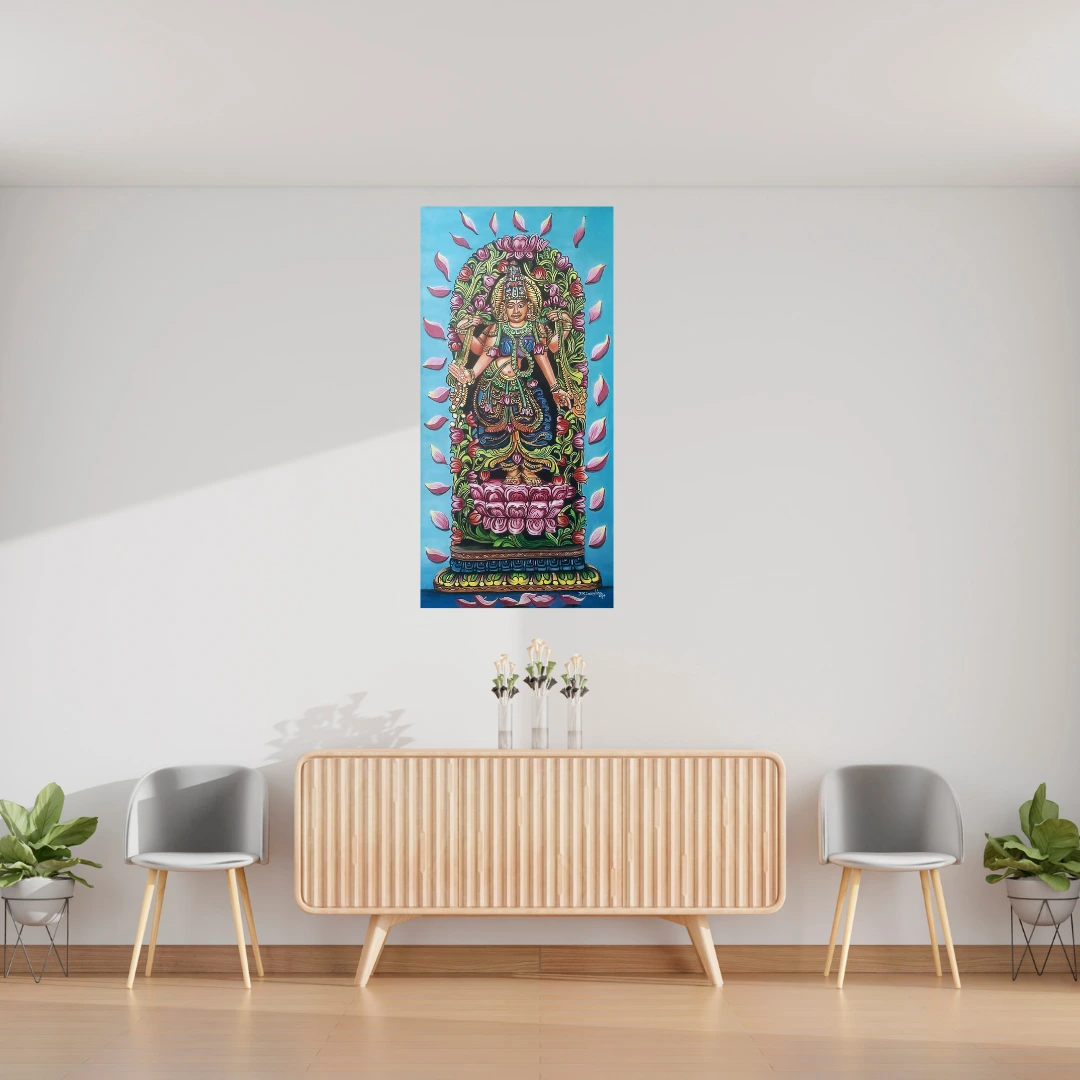 Nature with Goddess Lakshmi