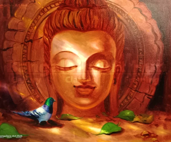 0049 Title ( putha) acrylic on canvas Artist ( gd chandrababu) (2)