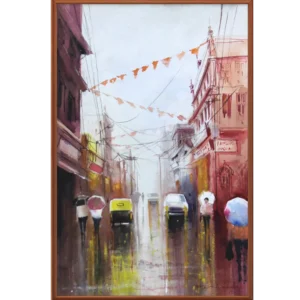 Old City Lane in Rain